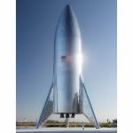 The Starship Hopper prototype at the SpaceX Boca Chica launch facility