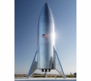 The Starship Hopper prototype at the SpaceX Boca Chica launch facility