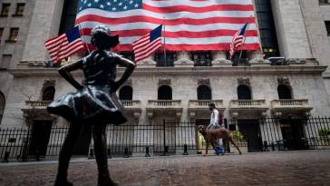 Stocks falls investor