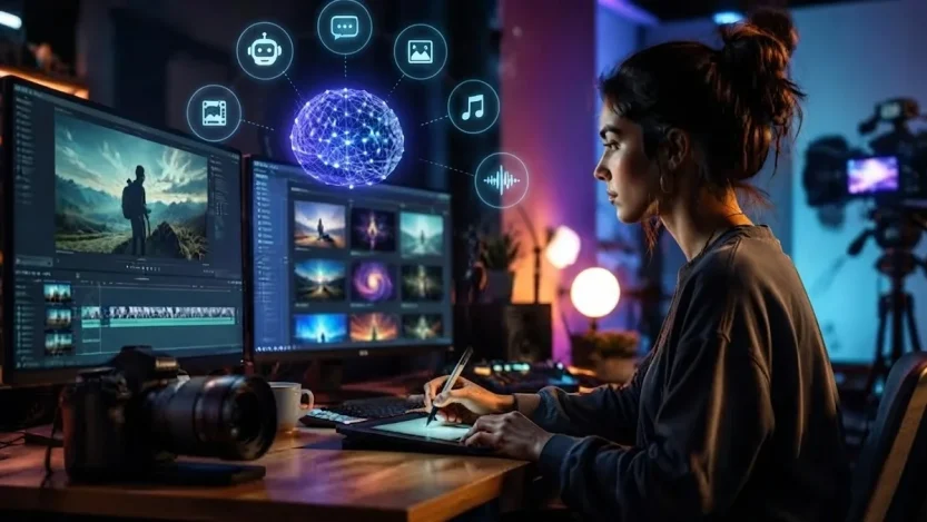 AI visual content creation helping creators turn ideas into images and designs
