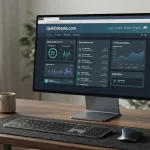 QuikConsole.com website displayed on a computer monitor