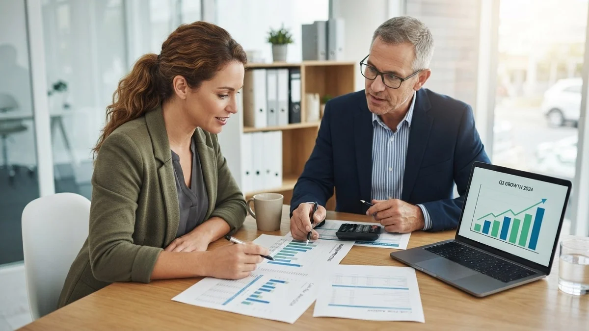 Growth navigate funding options discussed by a business owner with a financial advisor