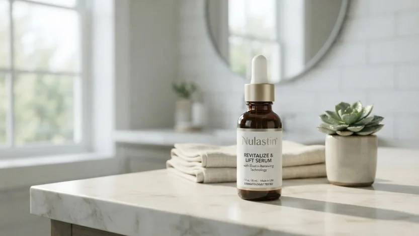 Nulastin products on a bathroom counter