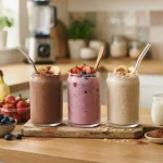 Protein shake recipes with fruit, yogurt, oats, chocolate and collagen peptides