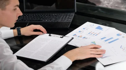Research dossier for target company showing business research and company analysis documents